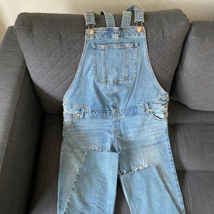 Denim Maternity Overalls - Isabel Maternity by Ingrid & Isabel Blue, Size 6